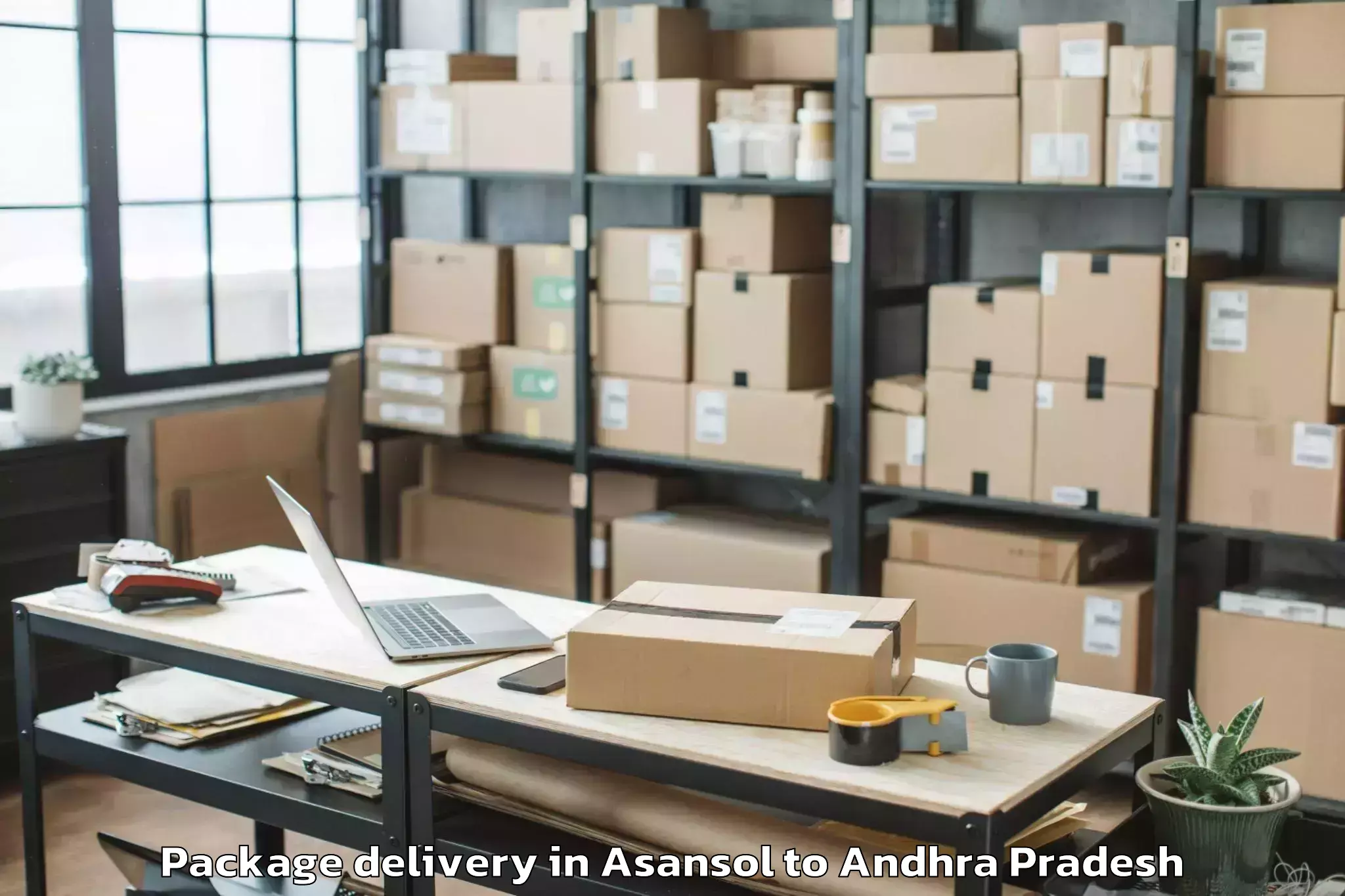 Reliable Asansol to Reddivaripalle Package Delivery